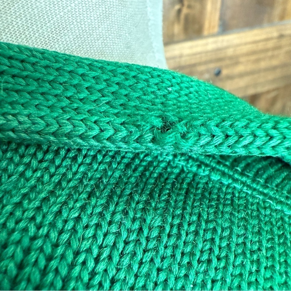 VINTAGE 50/60s Octonek Green & Yellow Letterman’s Jacket 100% Wool Golf Men’s L - Picture 13 of 14